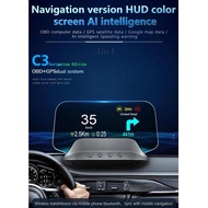C3 OBD2 +GPS Car Head Up Display HUD Overspeed Warning Voltage Speedometer