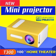 YG300 มินิโปรเจคเตอร Mini projector a สีดำ สี​ดำ​