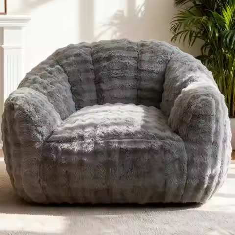 Bean Bag Chair, Giant Bean Bag Couch with Memory Foam Filled, Gaming Beanbag Chair for Adults, Bean