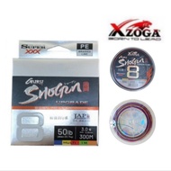 XZOGA Guru Shogun 8X Super XXX 100% Micro PE Braided Line 300M (30lbs/40lbs/50lbs) Multicolour