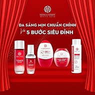 Bộ 5 Sản Phẩm Trắng Da Mờ Thâm, Sạm, Nám Nhẹ MISS CANDY Gồm: Serum HA Peptide 30ml + Kem Dưỡng Trắng