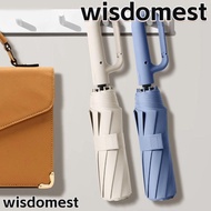 WISDOMEST 106/125CM Automatic Umbrella, Portable Rain Ring Buckle Umbrella,  Dual-use Anti-Ultraviol