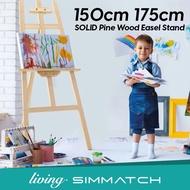 A Frame Floor Easel, 150/175cm Art Easels Wooden Tripod Stand for Craft Painting Drawing Wedding Dis