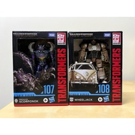 Transformers Studio Series 108 Wheeljack 107 Predacon Scorponok Deluxe Misb
