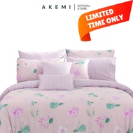 AKEMI Cotton Twill Adore Quilt Cover Set | 100% Cotton 850TC (Super Single/Queen/King)