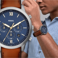 Fashionable Men's Watch: Chronograph Quartz, Leather Strap For Work & Travel FS5512/FS5503/FS5453