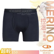 [New Zealand Icebreaker] Men Anatomica Merino Wool Ultra-Thin Boxer Briefs Elastic Sanitary Pants IB