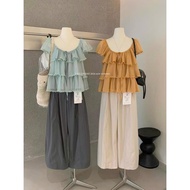 [MTM STORE] PIECE STYLE SHIRT + CULOTTES PANTS SET 7892 -【Y.JIA】