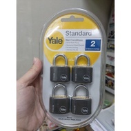 Yale Solid Brass Padlock with Vinyl Cover (4pcs/set)