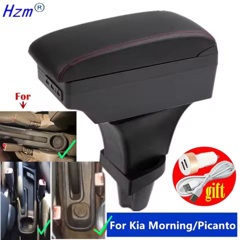 Car Armrest box For Kia Morning Armrest box For Kia Picanto Central storage Box Interior Dedicated R
