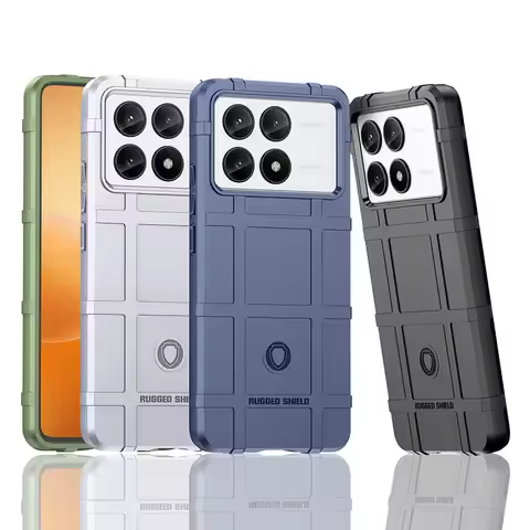 For POCO F6 Pro X6 Pro F5 Pro X5 Pro X4 GT F4 X4 Pro C65 C55 M4 Pro Case Rugged shield Rubber protec