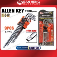 ALLEN KEY SET TORX 9PCS (LONG)