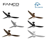 Fanco B-Star/F-Star DC Ceiling Fan 36"/46"/52" 3 Blades with 3 Tones LED