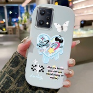 Phone Case For Realme 9 5G 9 Pro 5G V25 5G Case Love and Star Pattern Case HP Case Round Fat Cesing 