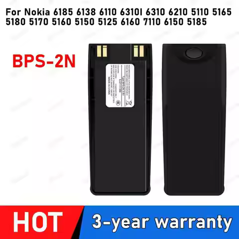BPS-2N Battery For Nokia 6185 6138 6110 6310I 6310 6210 5180 5170 5160 5150 5125 6160 7110 6150 5185