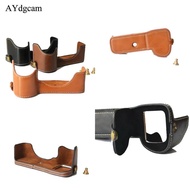 PU Leather Camera case For Sony ILCE-9 A9 A7 III A7R III A7R3 Half Body Protective Body Cover Case S