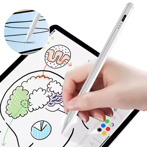 Capacitive Stylus for Apple iPad 2018-2024 Palm Rejection Touch Pencil for iPad 10/9/8/7/6th Gen for