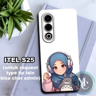 CC32 Flexible rubber softcase/ for ITEL S25 hijab Motif/case ITEL S25 ITEL S25 ITEL S25 casing/ ITEL