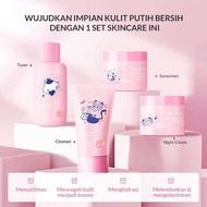 |BPOM| BIOAQUA 4pcs Skincare Paket Niacinamide Glowing & Brightening / Tea Tree Oligopeptide Acne Se