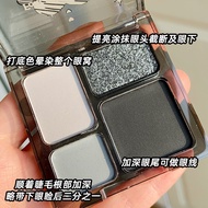 Biya Dark Gothic Style Dual Color Eyeshadow Palette Halloween Red Black Smoke Eyeshadow Hot Bé Gái C