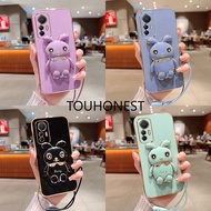 Casing Xiaomi 12 Lite Case Xiaomi 11T Pro Cassing Xiaomi 12T Pro Cover Xiaomi 13 Cases Xiaomi Mi CC9 Pro Case Xiaomi Mi 5X Mi 6X Case Xiaomi Mi A1 Mi A2 Case Xiaomi Civi 2 Case Silicone Shockproof Cute Rabbit Bunny Bracket Stand Phone Case With Rope