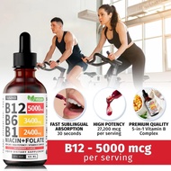 Titisan Vitamin B12 dan B6, Kompleks Vitamin B Sublingual B12 - Vitamin B 12 5000mcg - B12 Methylcob