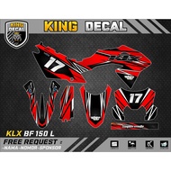 Decal KLX BF KLX OLD KLX S DECAL KX CUSTOME DECAL KLX BF 150L 14
