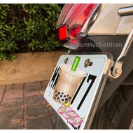 Locomotive Transparent License Plate Plate~Improve Texture~Small Seven Sizes Applicable Frame LIKE V