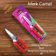 Paket 3 pcs Alat Tukang Berkualitas - Gunting Holo merk Camel/Waterpass mini/Meteran 5 meter