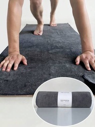 1片防滑瑜伽毛巾加厚吸水瑜伽墊,適用於運動健身房間防滑