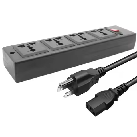 Multifunction America Philippines Thailand 250v 13a 1.8m 4 jack US Universal power Strip PDU IEC320 