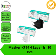 Masker KF94 4 Layer Isi 10 Pcs / Pack (Putih, Hitam) / masker kf 94 1 box isi 50 murah / masker kf94 isi 10 pcs / masker kf94 isi 50 anak / masker kf 94 1 box isi 50 / masker kf95 1 box isi 50 gratis ongkir warna