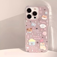 Cat puppy doodle cartoon soft Case hp Vivo Y500 Z11 Z11X T5 Pro 5G Y11d Y31d V70 Fe Y05 Y19s Pro V50