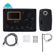 4 Band EQ Equalizer -3 Acoustic Guitar  EQ Preamp with Digital Tuner Guitar Pickup
