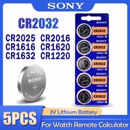 5Pcs Original SONY CR2032 battery CR2025 CR2016 CR1632 CR1220 CR1620 CR1616