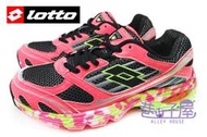 特賣會 義大利第一品牌-LOTTO樂得 女款碟型能量彈力膠城市夜行運動慢跑鞋 [2503] 螢光桃 超值價$790