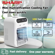 Sharp Aircon Air Cooler Mini Portable Air Cooler Multifunction Mini Fan Original Inverter Aircooler 