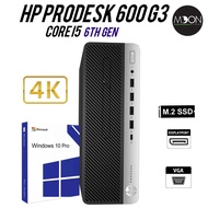 HP ProDesk 600 G3 Core i5-6500U 8GB RAM 500GB HDD / 256GB  SFF Desktop PC