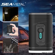 SEAMETAL Outdoor Lithium Battery Inflatable Pump LED Light Qunature Camping Electric Inflator Portab
