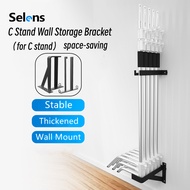 Selens C Stand Wall Storage Bracket Heavy Duty Photography Light Stand Wall Mount For Studio Stand E