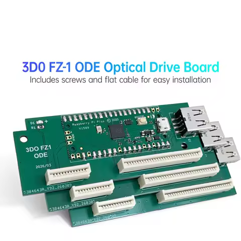 FZ-1 ODE 3DO USB2.0 Board Optical Disc Emulator With Screws And Cable Easy To Install Supports CUE/B