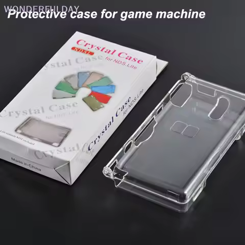 New Transparent Game Case Cover NDSL Protective Case Replacement Case Screen Lens For Nintend DS Lit
