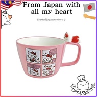 Sanrio Hello Kitty Soup Cup 4koma Kitty -chan with Figure Sanrio goods tableware 【Direct from Japan】