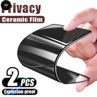 PW [2 Pcs] For iPhone 7 8 X XS XR 16 11 12 13 Mini 14 15 Plus Pro Max Ceramic Privacy Screen Protect