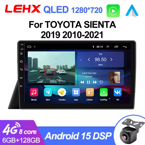 LEHX 8Core 2din Android 15 For Toyota Sienta 2 XP170 2015 - 2021 Car Multimedia GPS Stereo 4G Head U