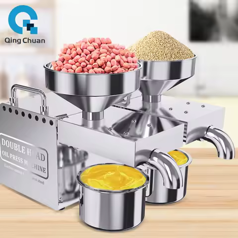 Oil Press Machine 6-10Kg Per Hours 1600W Commercial B02 Peanut Flaxseed Cold Squeezer Business Sesam