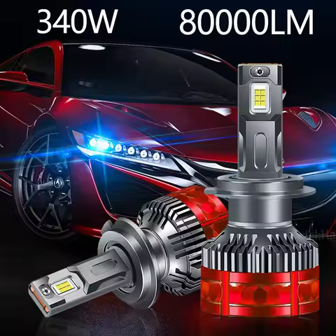 80000LM H7 H11 LED Headlight 340W High Power H1 H8 H9 HB4 HB3 9005 9006 Turbo Lamp LED Bulb 6000K Wh