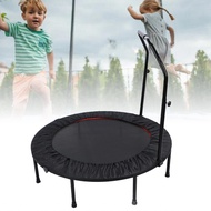 Mini Trampoline  Quadruple Fold Portable Rebounder Versatile Strong Load with Handle for Garden Adul