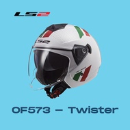 Helm LS2 OF573 Twister Open Face Helmet White