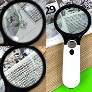 Handheld Jewelry Magnifier 40X 5X 3 LED Light Reading Magnifying Glass Loupe Magnifier Lab Magnifie
